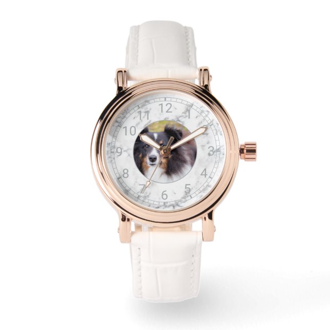 Foto personalizada e face de relógio numerada - má (Frente)