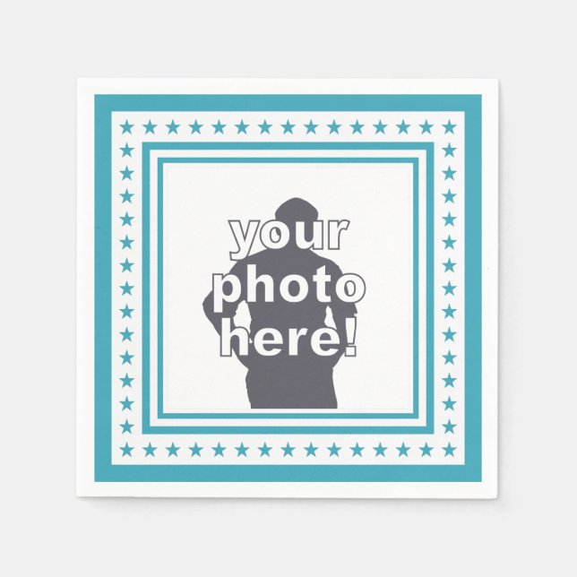 FOTO PERSONALIZADA E guardanapos de papel COR (Frente)