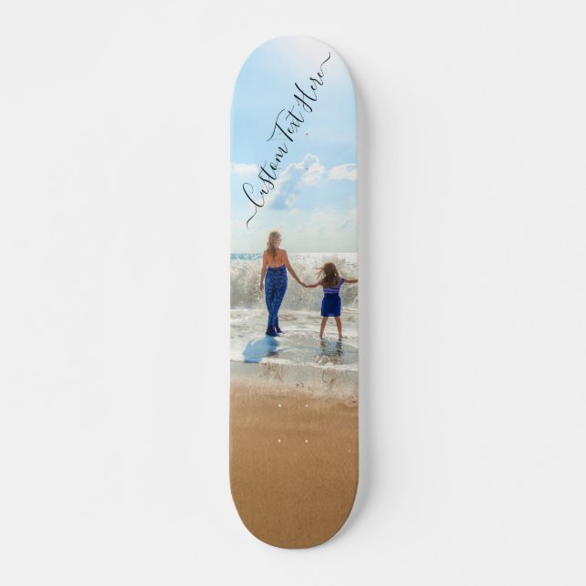 Foto personalizada e texto no seu próprio skate de (Frente)