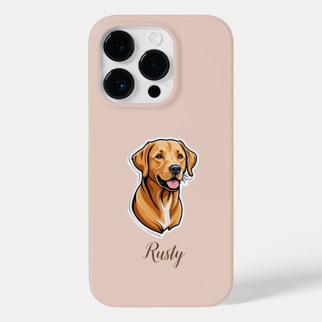 Foto Personalizada Elegante Labrador Retriever Cor (Verso)
