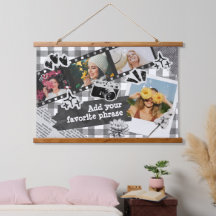 Foto Personalizada em Preto e Branco de Filme Retr