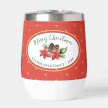 Foto Personalizada Família Natal Vermelho Poinsett