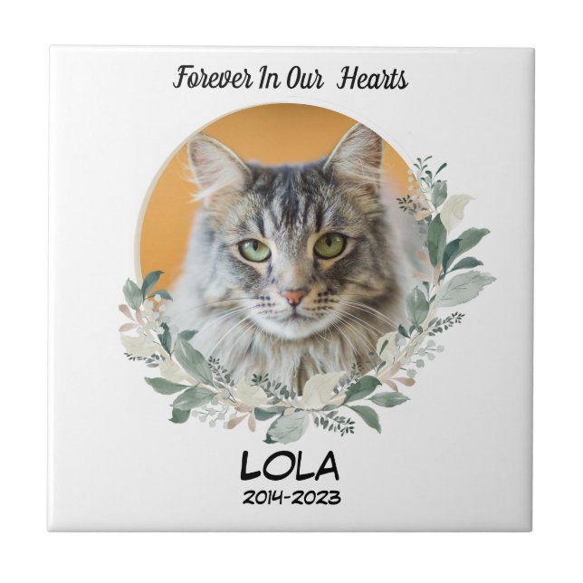 Foto personalizada Memorial Pet Perda de Gato (Frente)