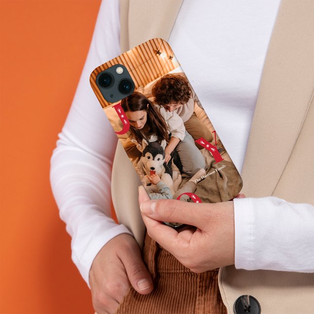 Foto personalizada: Natal da JOY moderna (Custom Photo Modern JOY Christmas Case-Mate iPhone Case)