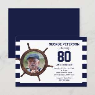 Foto personalizada no convite de aniversário do R