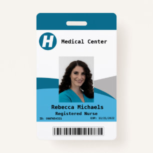 Foto personalizada, nome, código do Bar, Crachá de