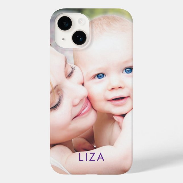 Foto Personalizada Nome Simples Moderno (Verso)