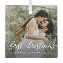Foto personalizada recém-casada Nosso Primeiro Nat