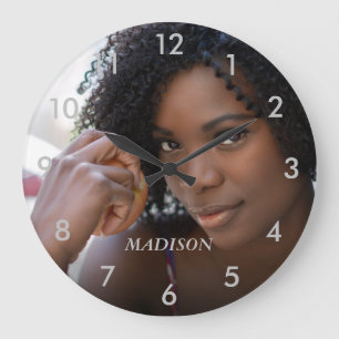 Foto personalizada - relógio grande