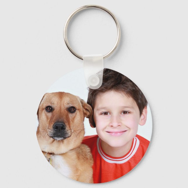 Foto personalizada - simples chaveiro de um cão de (Frente)