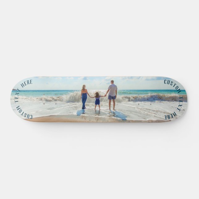 Foto personalizada skate Suas fotos e texto (Horz)