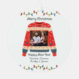 Foto personalizada suéter de Natal feio