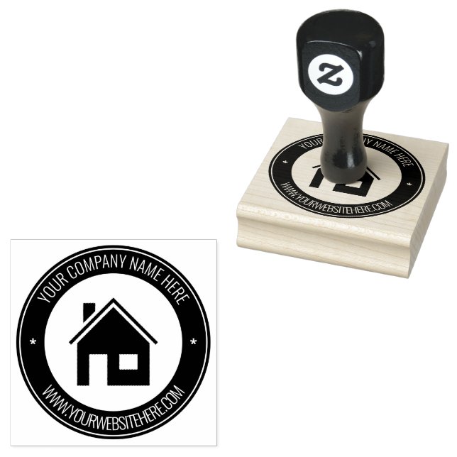 Foto personalizada Texto redondo Borracha Carimbo  (Carimbado)