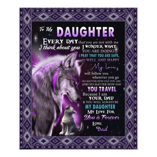 Foto Personalizada Uma Carta À Minha Filha (Frente)