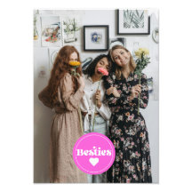 personalizado besties amigos retrorreflectotipogra