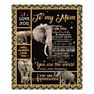 Foto Personalizado Para Minha Mãe Amor De Elefante Fil