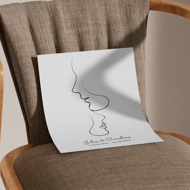 Foto Personalizado, Uma Linha, Amor, Boho, Árabe (Criador carregado)