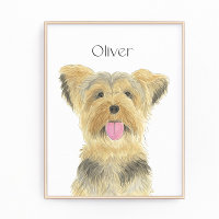 Personalizado Yorkie Yorkshire Terrier Art