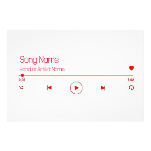 Foto Personalizável Sua Música Favorita