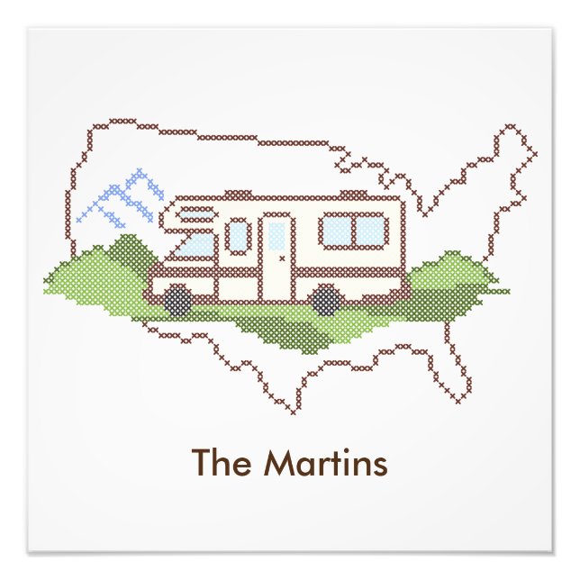 Foto Personalize o seu Poster de viagem para os EUA (Frente)