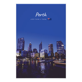 Foto Perth, Austrália - Silhueta da Cidade à Noite
