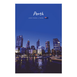 Foto Perth, Austrália - Silhueta da Cidade à Noite