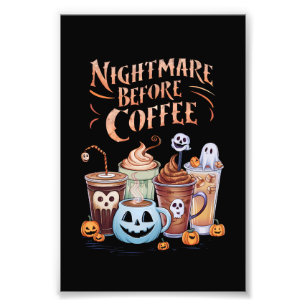 Foto Pesadelo Antes do Café Abóbora Tempero Halloween