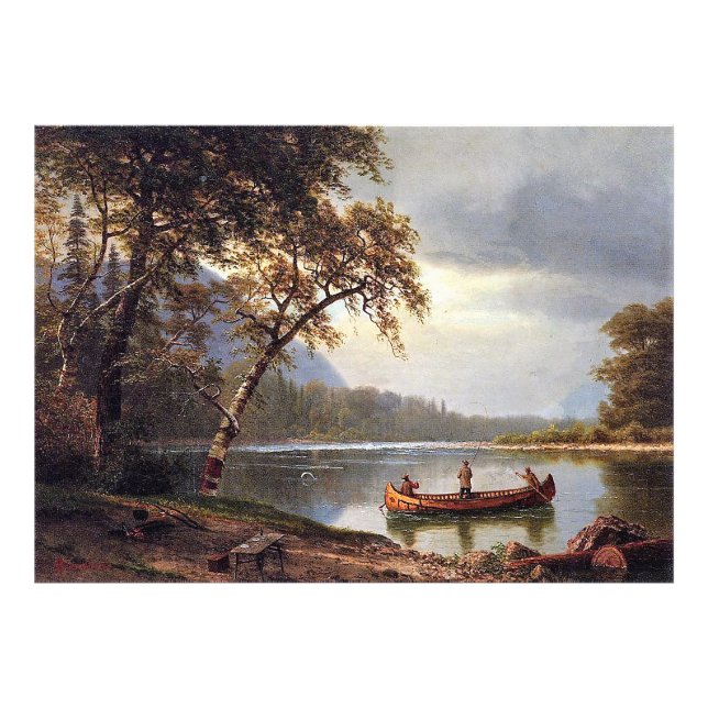 Foto Pesca do salmão no Cascapediac Albert Bierstadt (Frente)