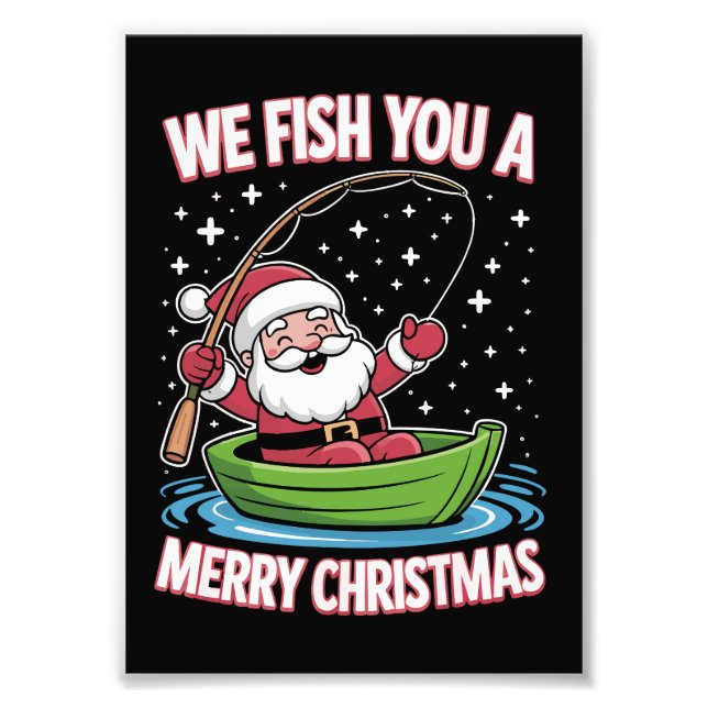 Foto Pescador de Natal Pescado Legal Papai Noel (Frente)