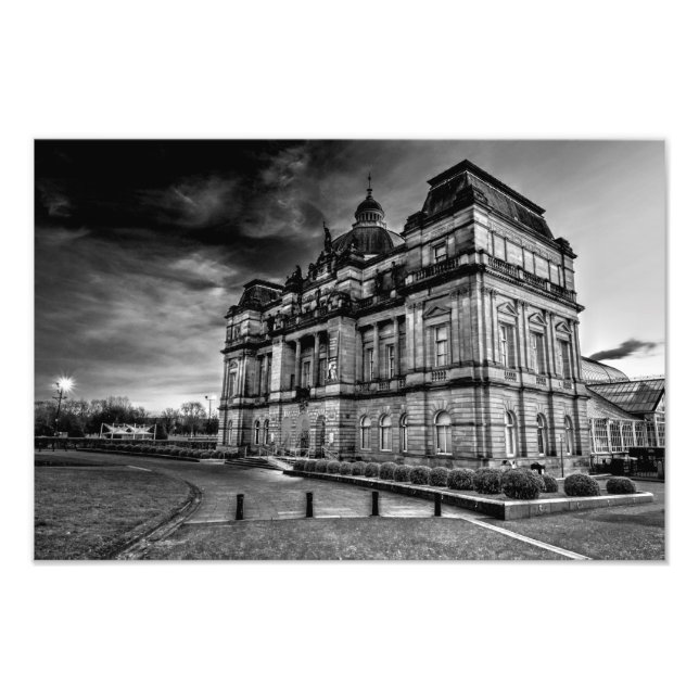 Foto Pessoas, Palácio do Glasgow, impressão (Frente)