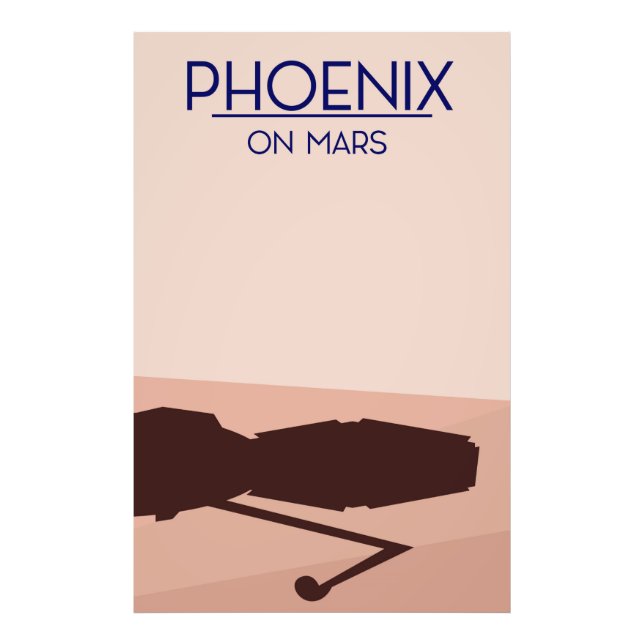 Foto Phoenix pousa em Marte. (Frente)