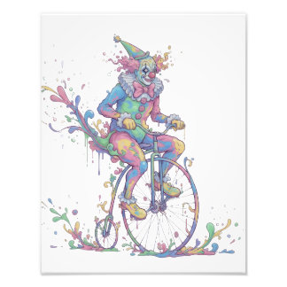 Foto Photo Enlargement clown on a bike