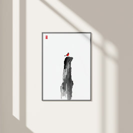 Foto Pico de solitário - Arte de Parede de Tinta Minima