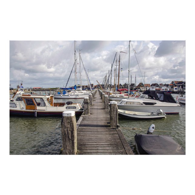 Foto Pier com barcos e iates em Marken Países Baixos (Frente)