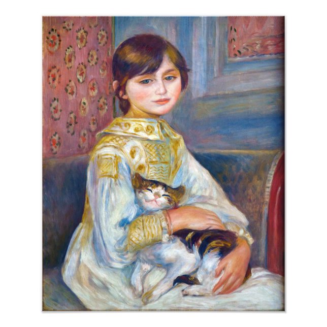 Foto Pierre-Auguste Renoir - Criança com Gato (Frente)