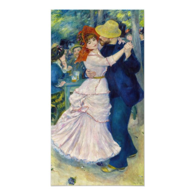 Foto Pierre-Auguste Renoir - Dança em Bougal (Frente)