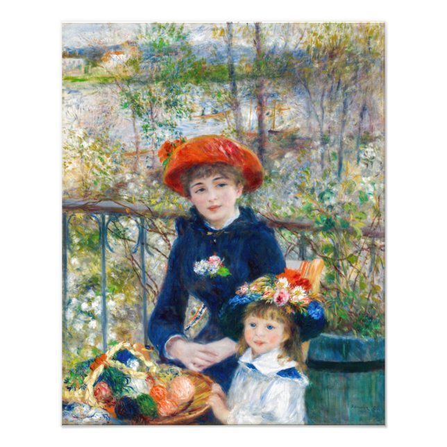 Foto Pierre-Auguste Renoir - Duas irmãs no Terrace (Frente)