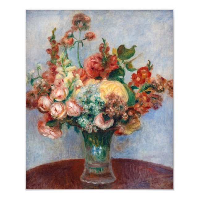 Foto Pierre-Auguste Renoir - Flores em um Vase (Frente)