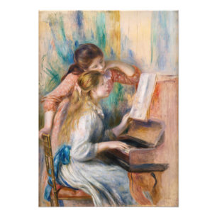 Foto Pierre Auguste Renoir - Meninas ao Piano