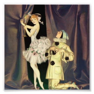 Foto "Pierrot and Columbine", por FX Leyendecker