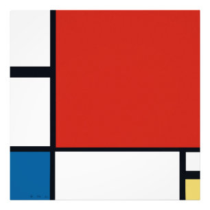 Foto Piet Mondrian - Abstrato Geométrico de Composição