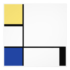 Foto Piet Mondrian - Abstrato Geométrico de Composição