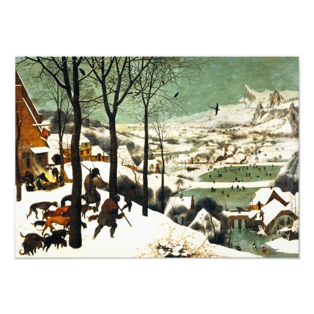 Foto Pieter Bruegel Hunters in the Snow (Frente)