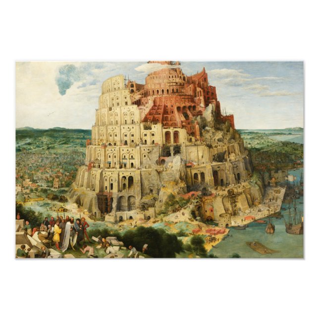 Foto Pieter Bruegel, o Velho - A Torre de Babel (Frente)