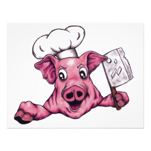 Foto Piggy O Cartoon Hamicidal Maniac Pig Chef Art