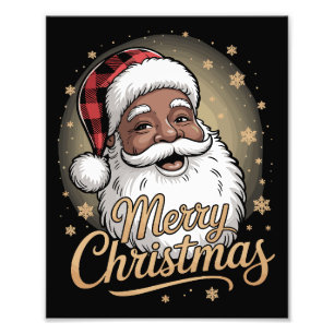 Foto Pijamas de Natal Afro-Americanos Papai Noel