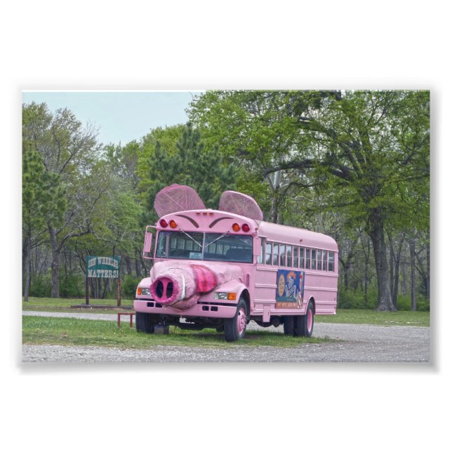 Foto Pink Ben Wheeler, Texas, Hogfest Bus (Frente)