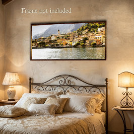 Foto Pintura Acrílica Garda Itália Mediterrâneo