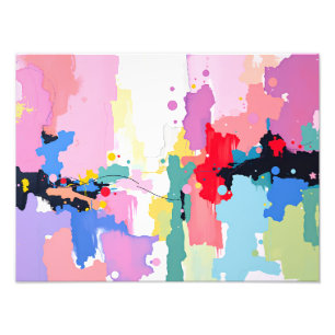 Foto Pintura colorida de Abstrato com espaçadores e pis