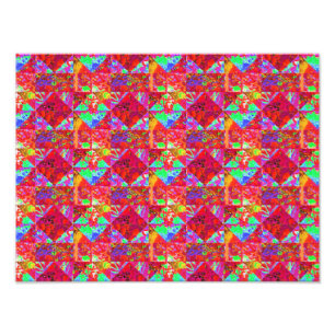 Foto Pintura Colorida do Jardim com Hidrangea Vermelha